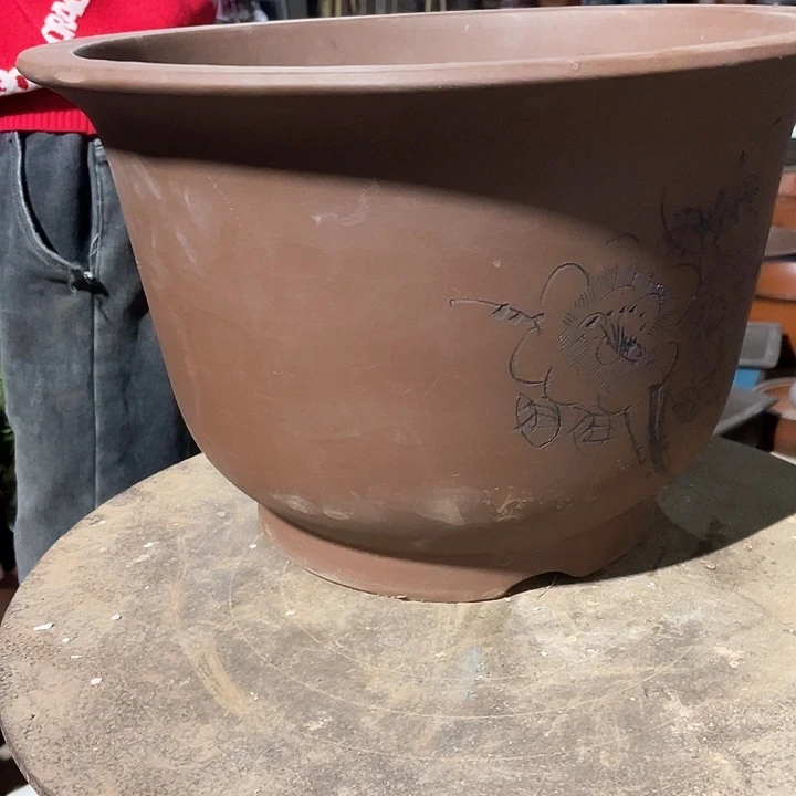 紫砂007花盆花盆