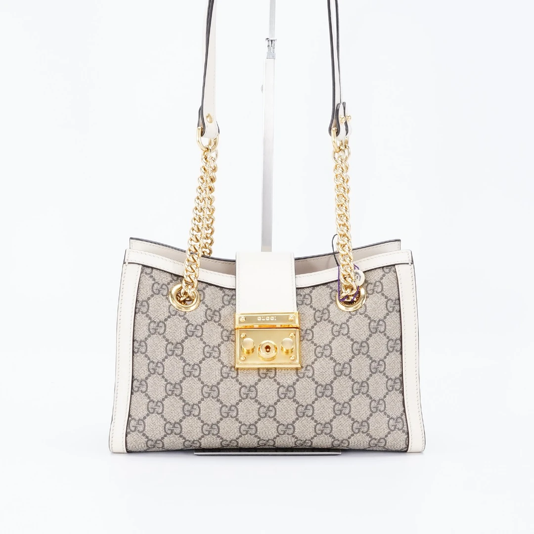 95新 GUCCI/古驰 【白菜】padlock链条包小号/BG22001504
