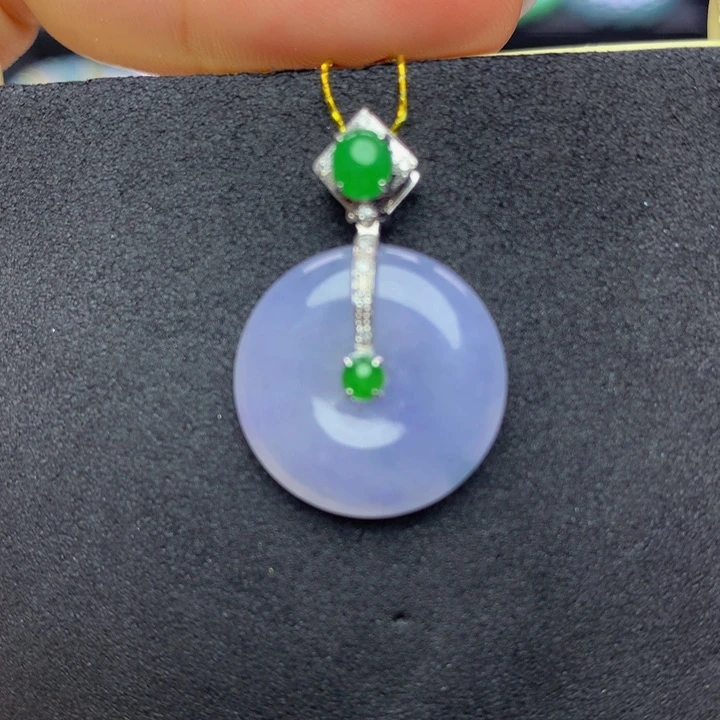 翡翠手链18K金镶嵌翡翠