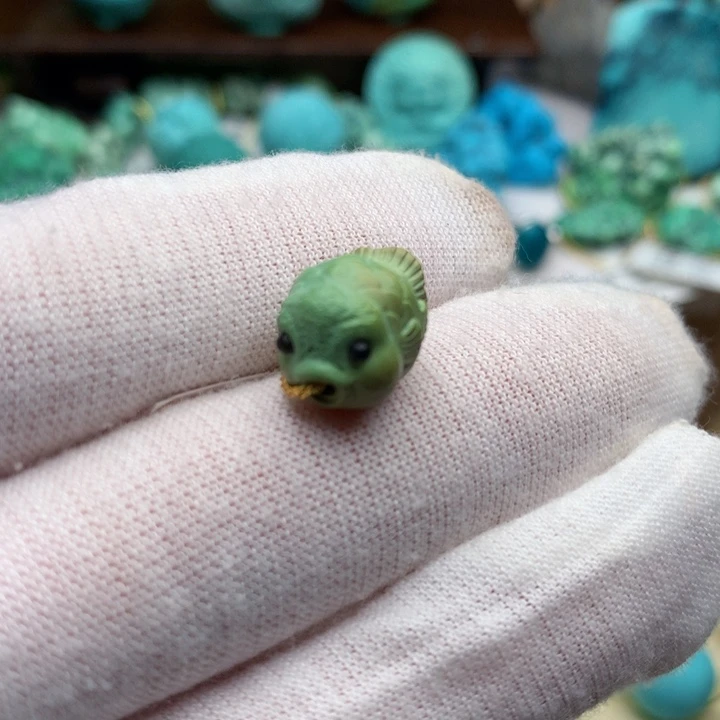 绿松石未镶嵌珠宝奇石10.5mm