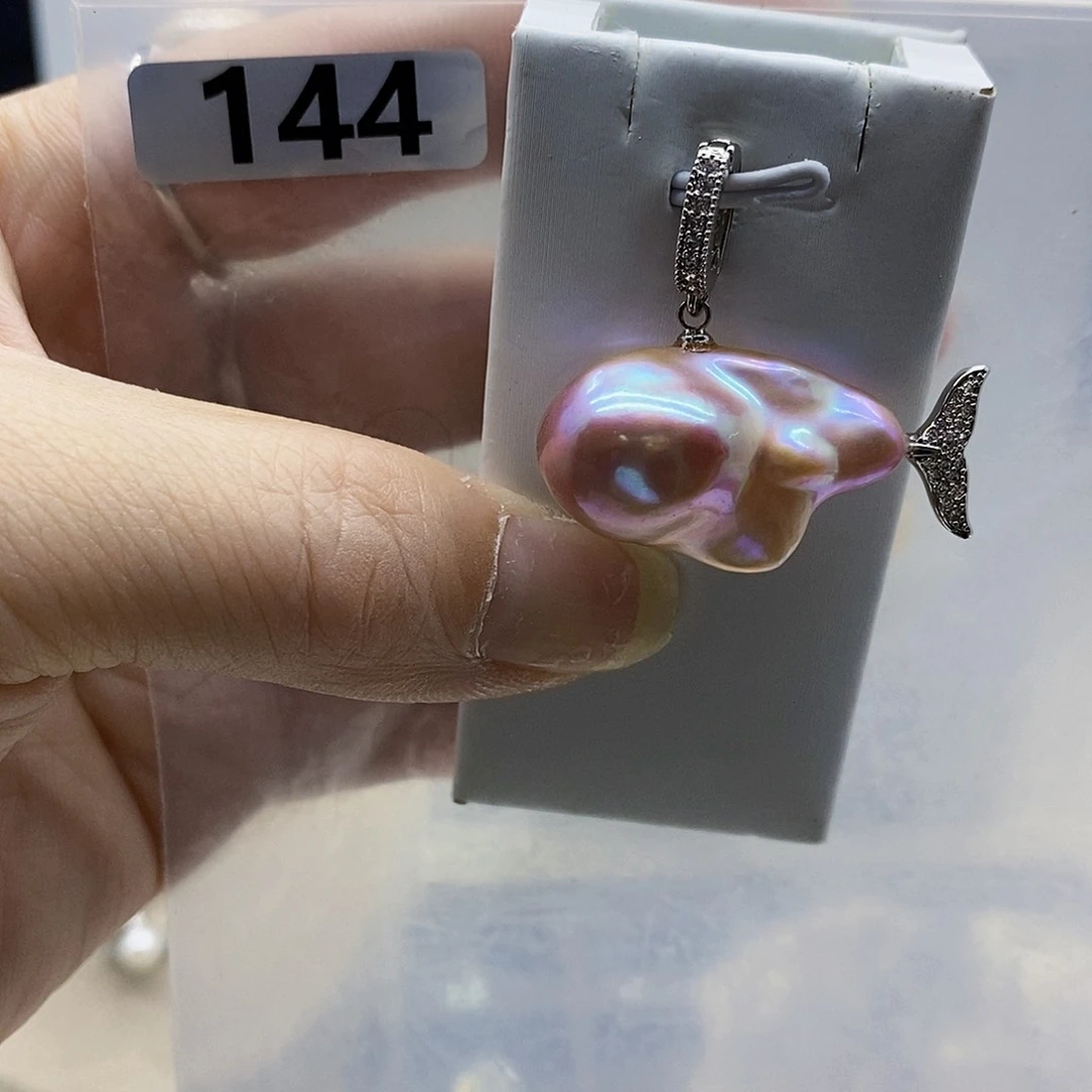 颈饰合金淡水珍珠