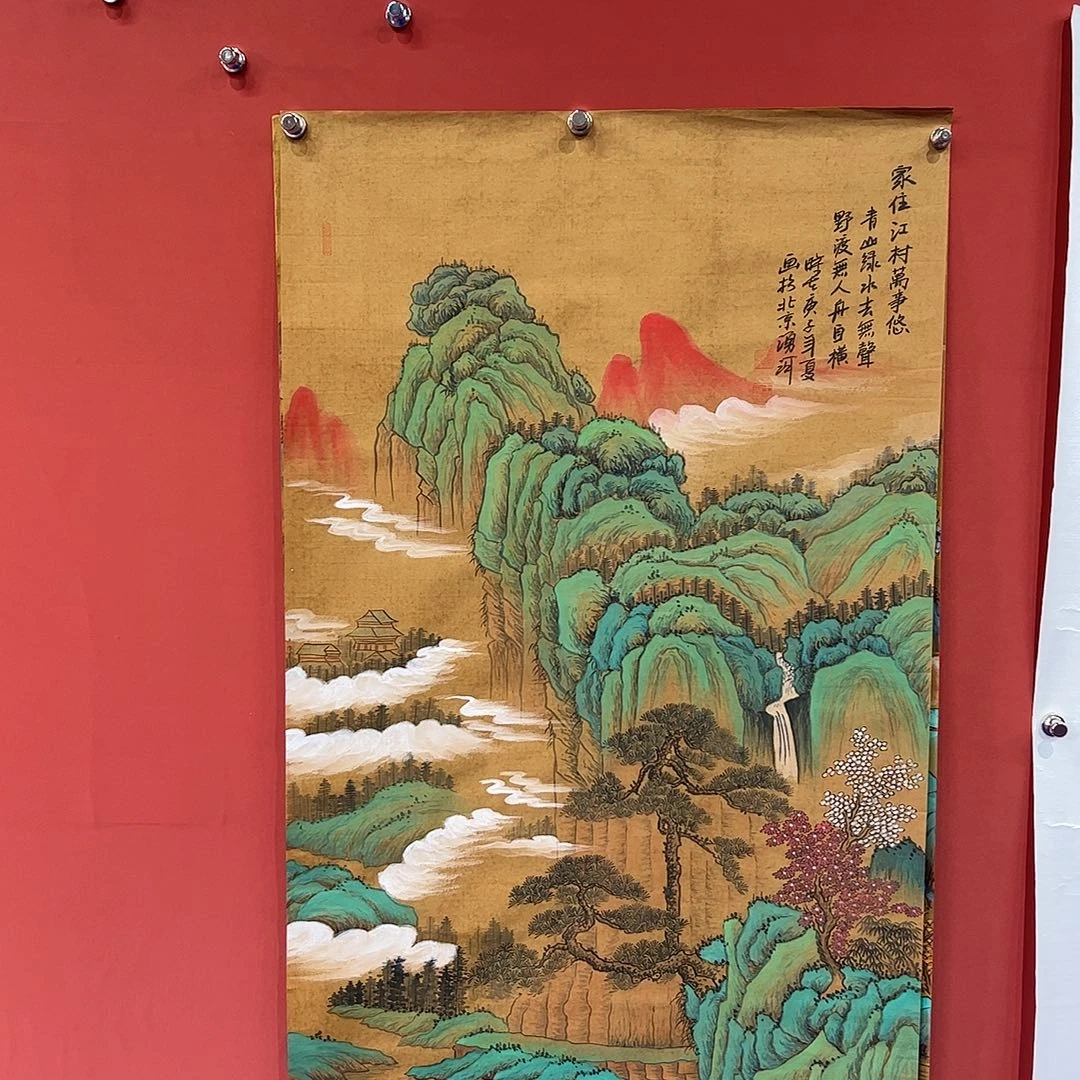国画涌河画家作品