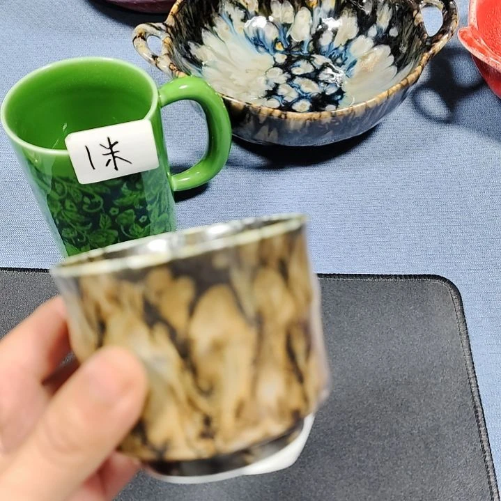 摆件陶景德镇高温窑变陶瓷