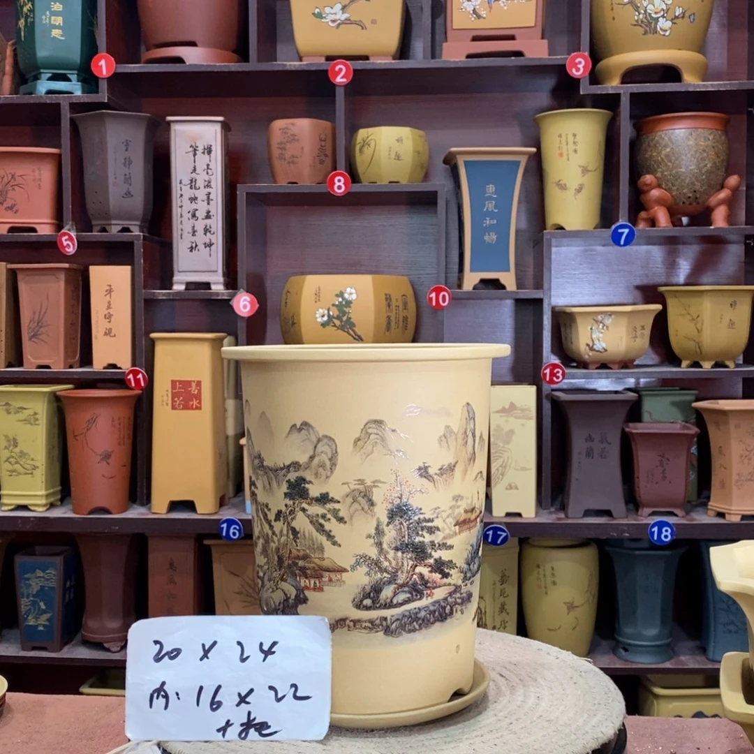 紫砂艺术紫砂花盆