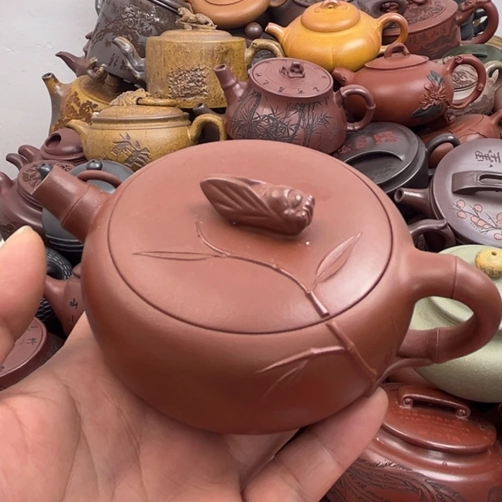 茶壶紫砂紫砂壶壶口毛边
