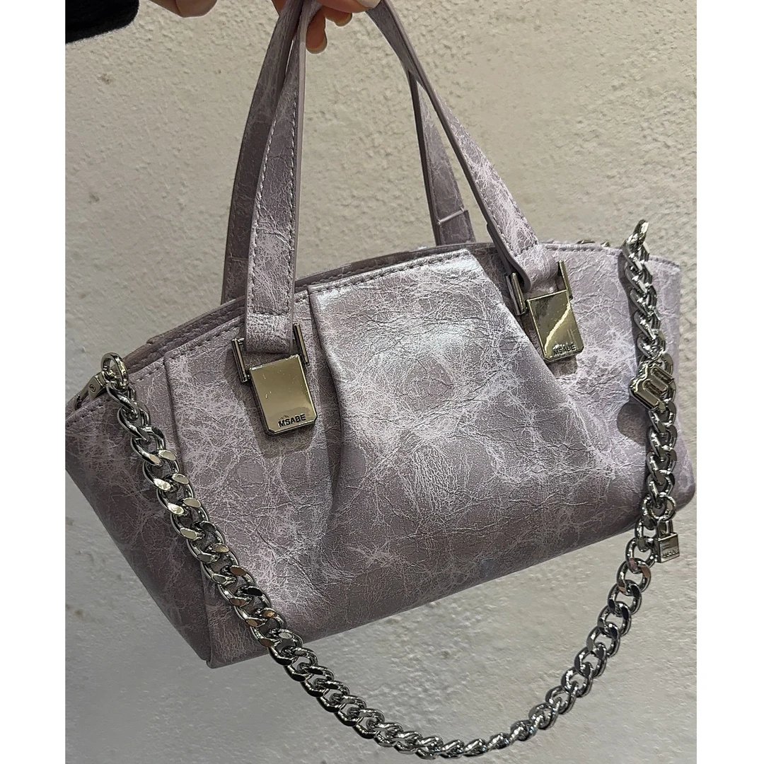 2025早春时尚简约精致手提单肩斜挎包8862