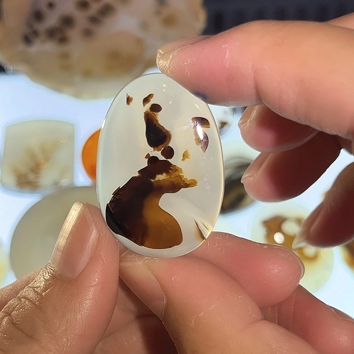 玛瑙/玉髓未镶嵌吊坠(不含链)