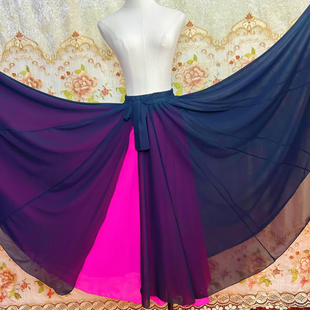 新疆双面可穿半身裙720°度-舞蹈-演艺服