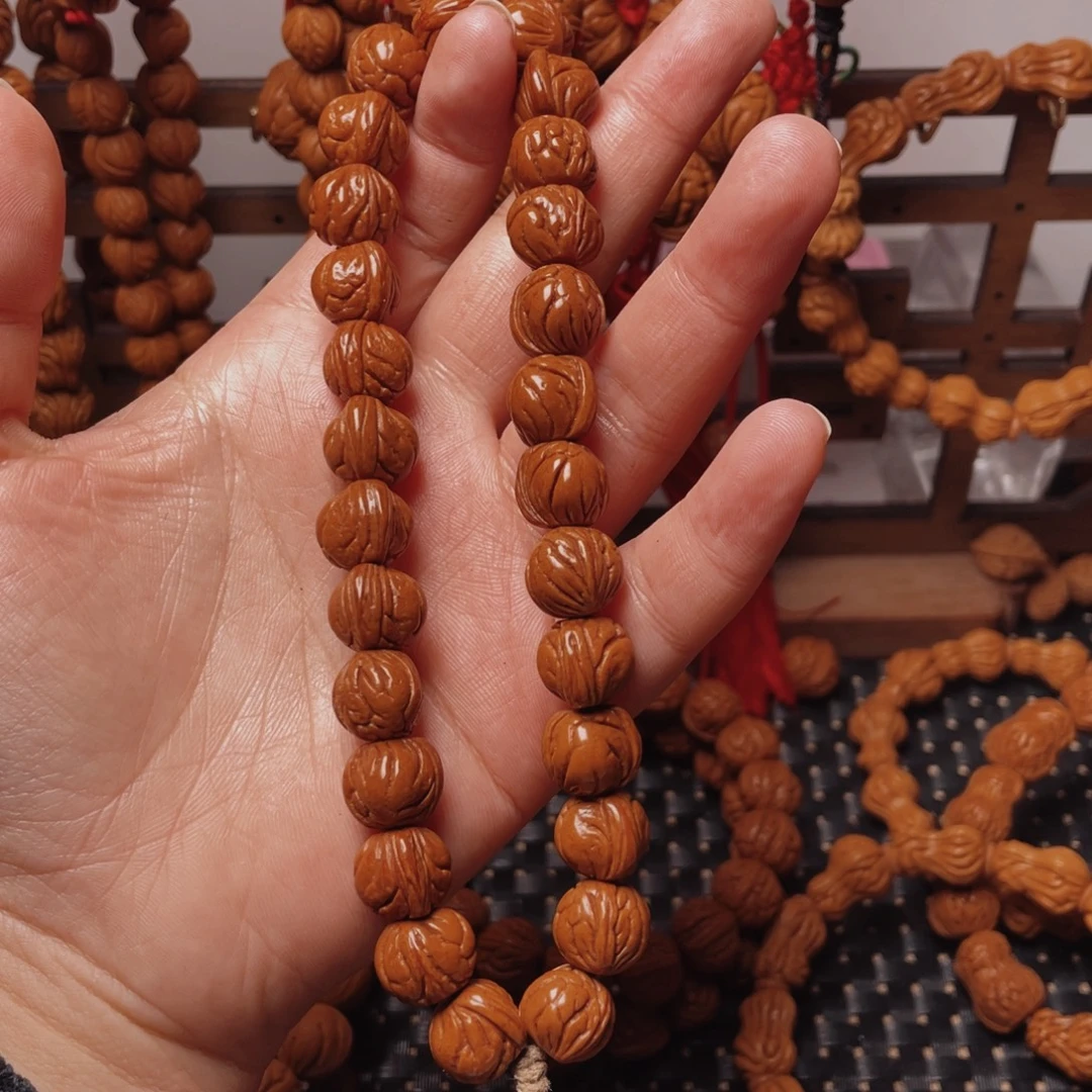 木质类龙纹桃枭手持