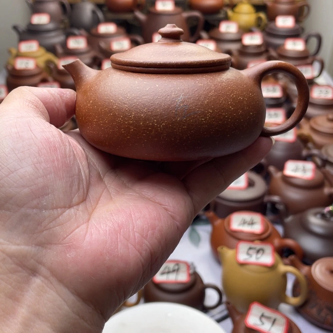 赫***斯紫砂茶壶宜兴紫砂半手工