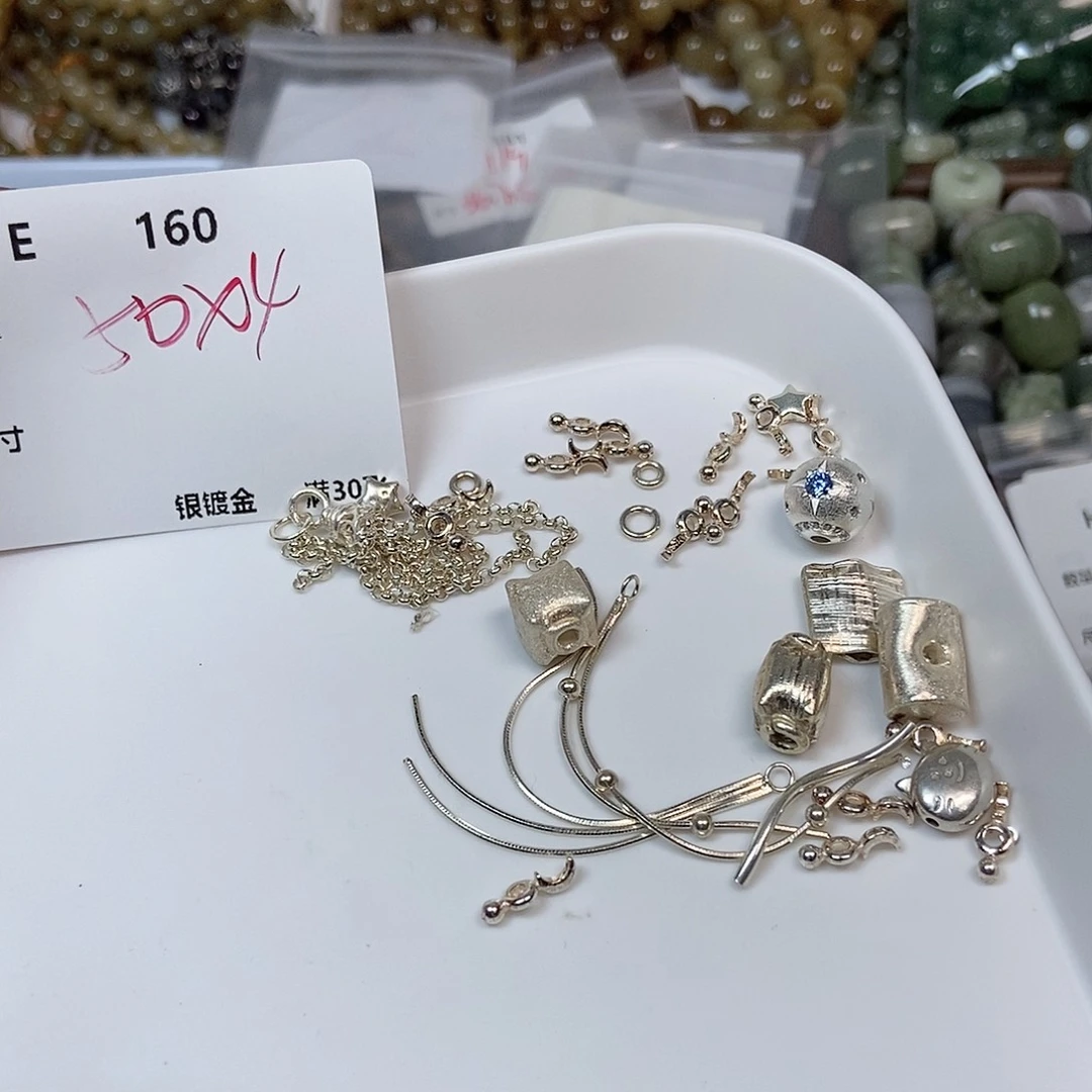 熬***糖颈饰银S925镶嵌水晶E160