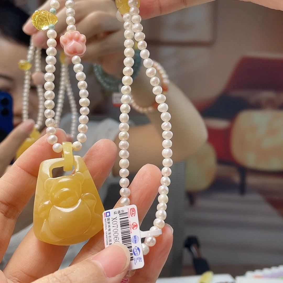 蜜蜡未镶嵌裸石蜜蜡吊坠