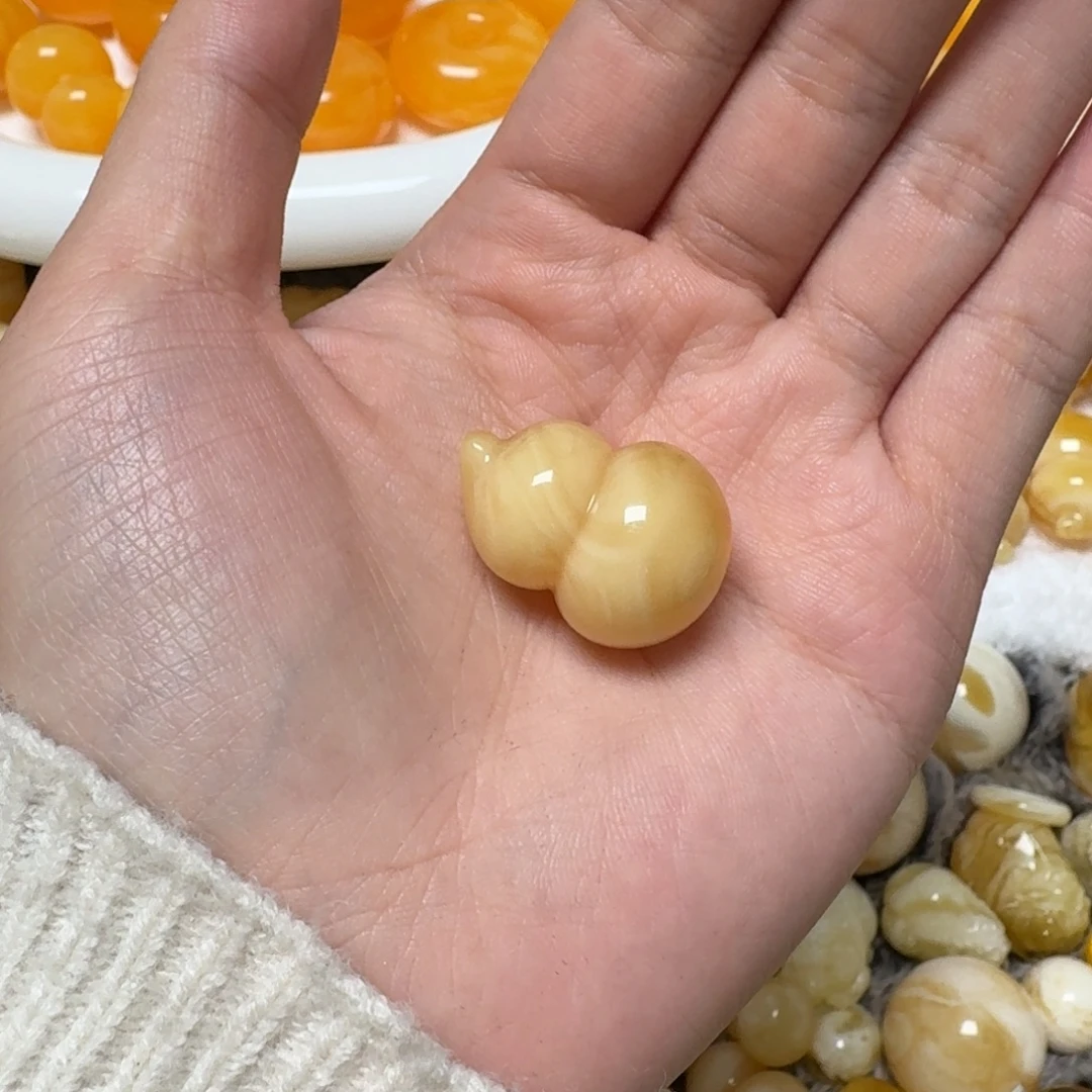 琥珀未镶嵌裸石蜜蜡葫芦