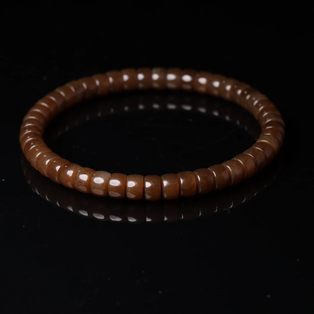 【臻】{库出}和田玉素手串