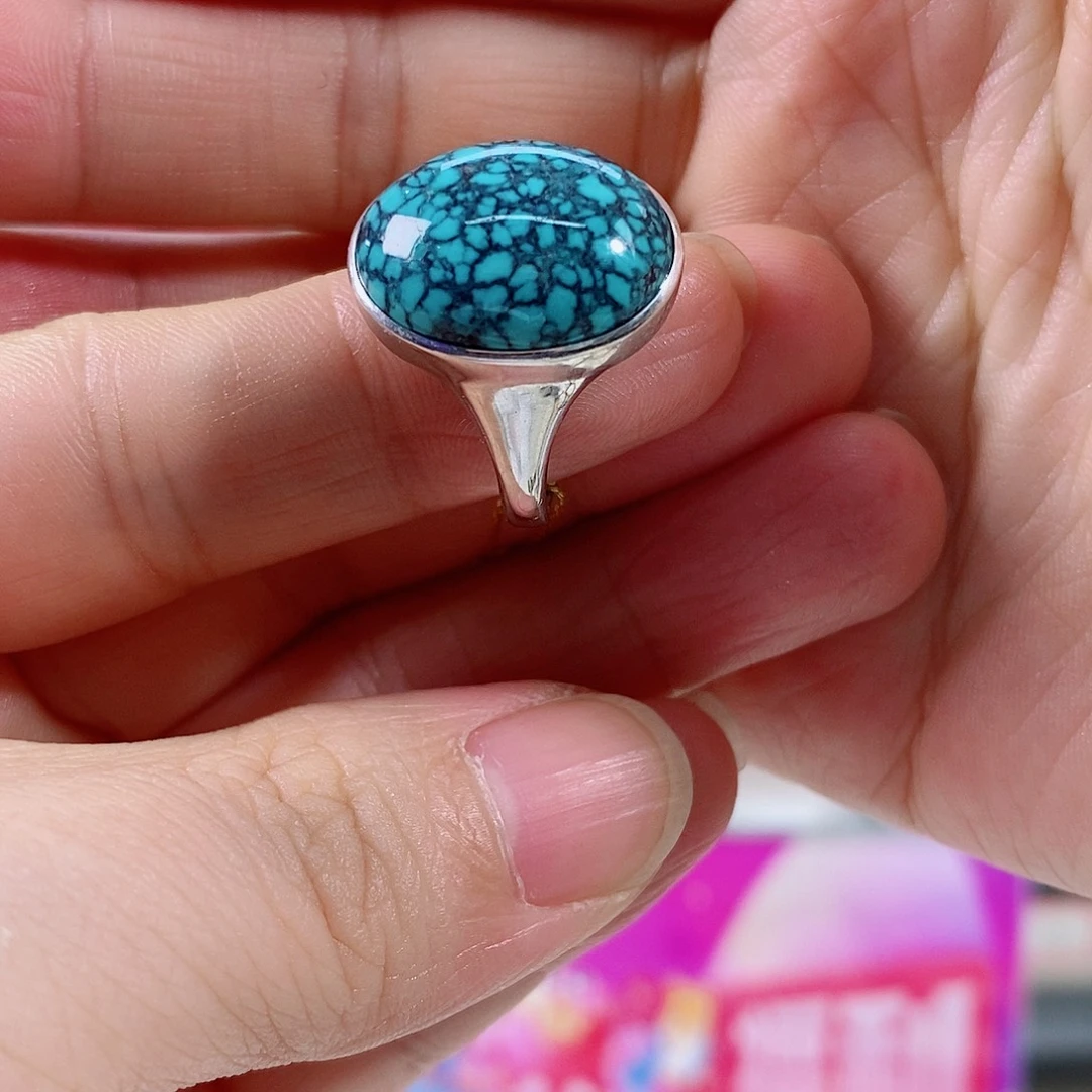 绿松石银S925镶嵌珠宝奇石