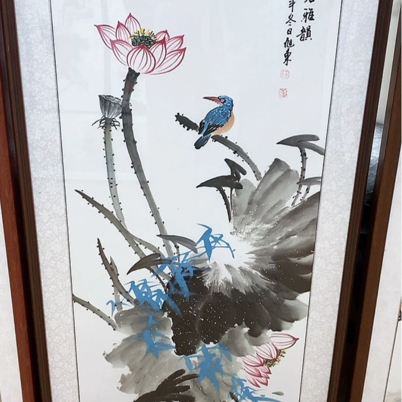 【闪购商品】国画手绘国画带框124.57