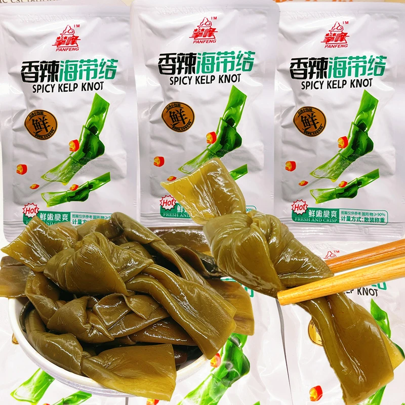 攀峰海带结开袋即食小包装下饭菜休闲解馋辣味零食健康小吃好吃的