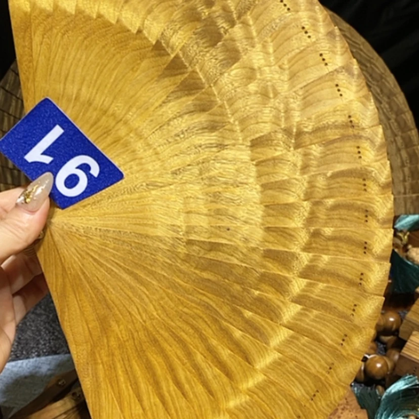 【闪购商品】金丝楠偶***金丝楠木扇子