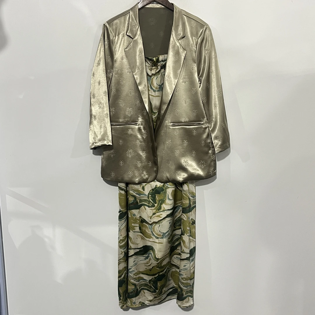 【套装】春夏新款百搭设计款两件套显瘦轻奢女装[ZX]Z