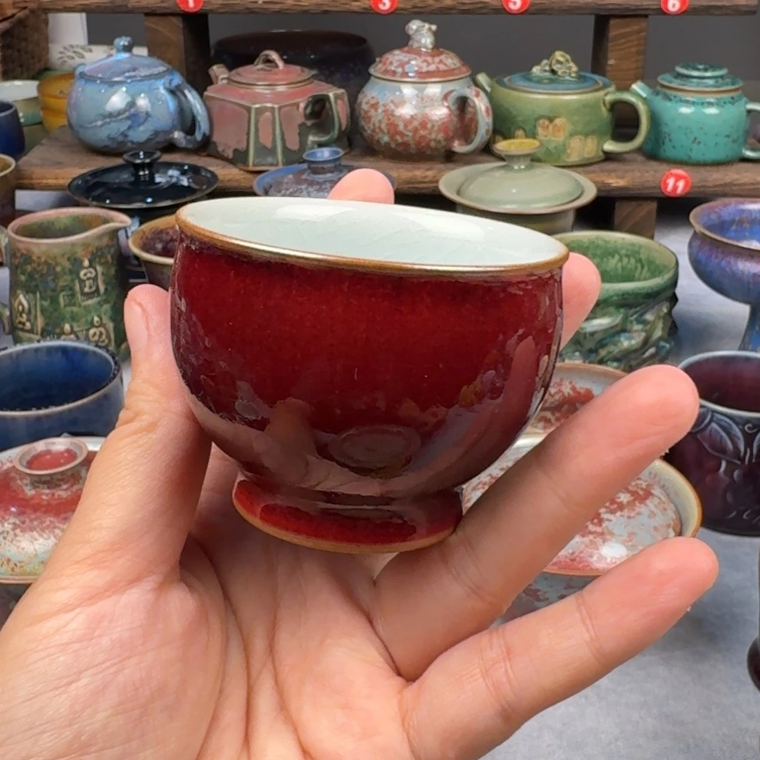瓷片钧瓷单杯钧瓷单杯钧瓷单杯