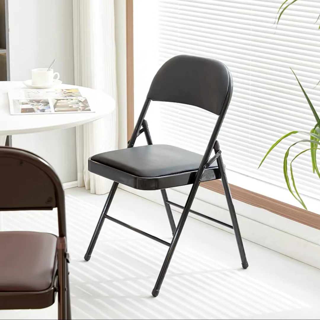 电脑椅麻将椅办公会议椅餐椅培训折叠椅学生宿舍椅免安装靠背凳子