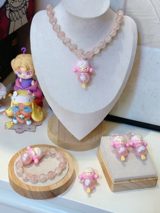 铜合金树脂耳饰 703(正娃)樱花SP项链手链戒指手机链耳钉