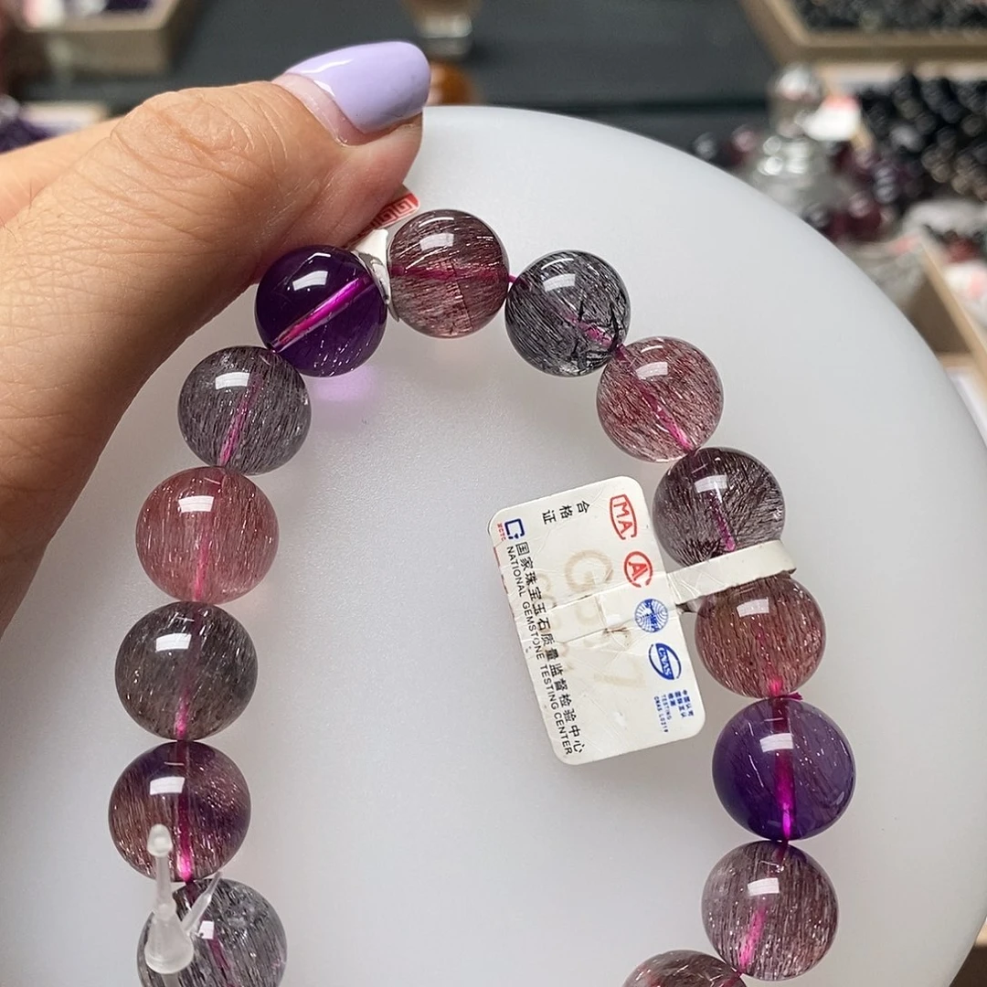 水晶手链未镶嵌g897超七12+