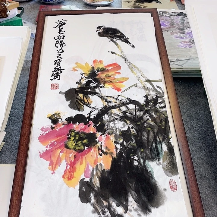 国画张圣敏先生纯手绘作品