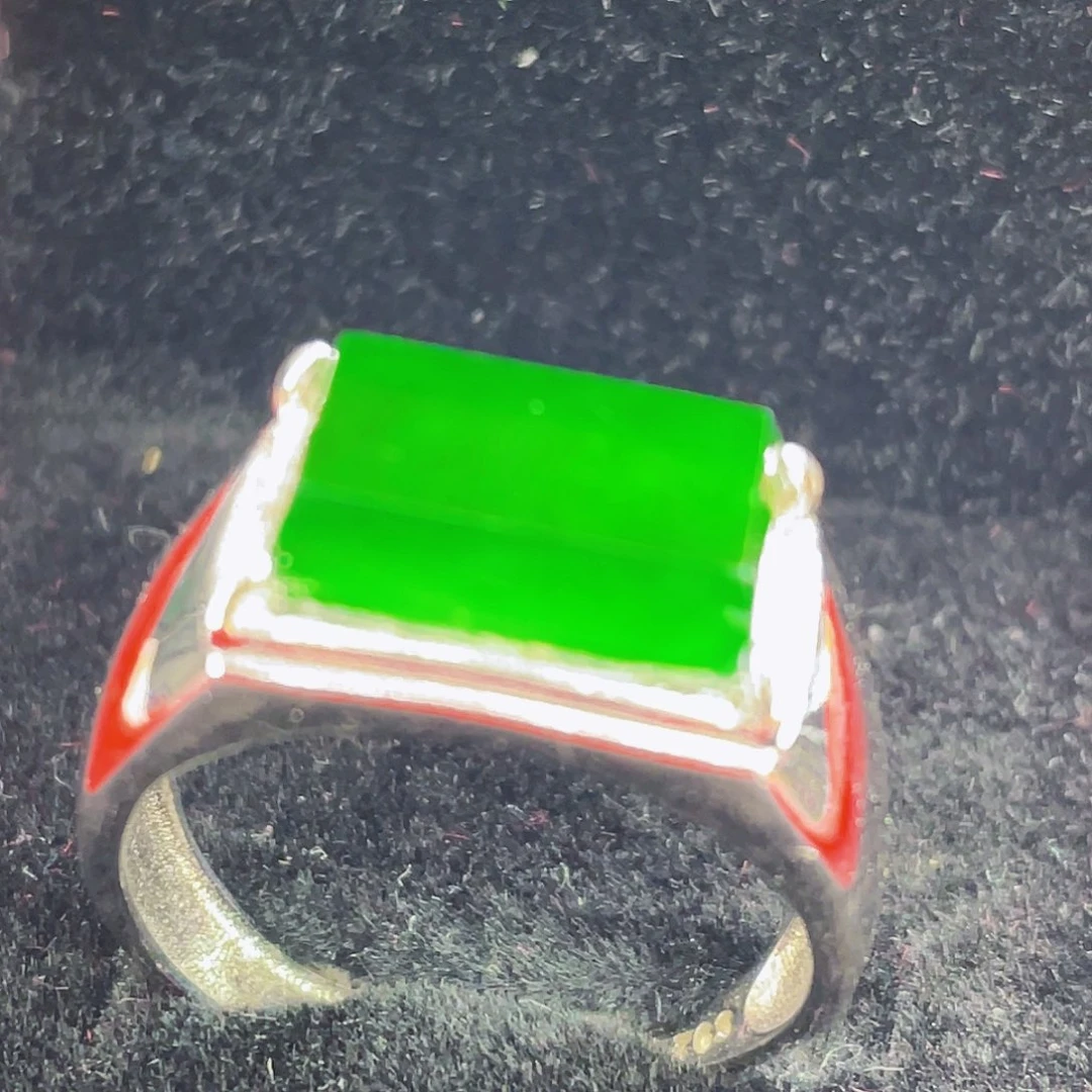 翡翠吊坠(不含链)银S925镶嵌