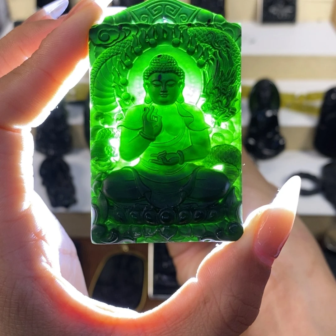 蛇纹石玉未镶嵌吊坠