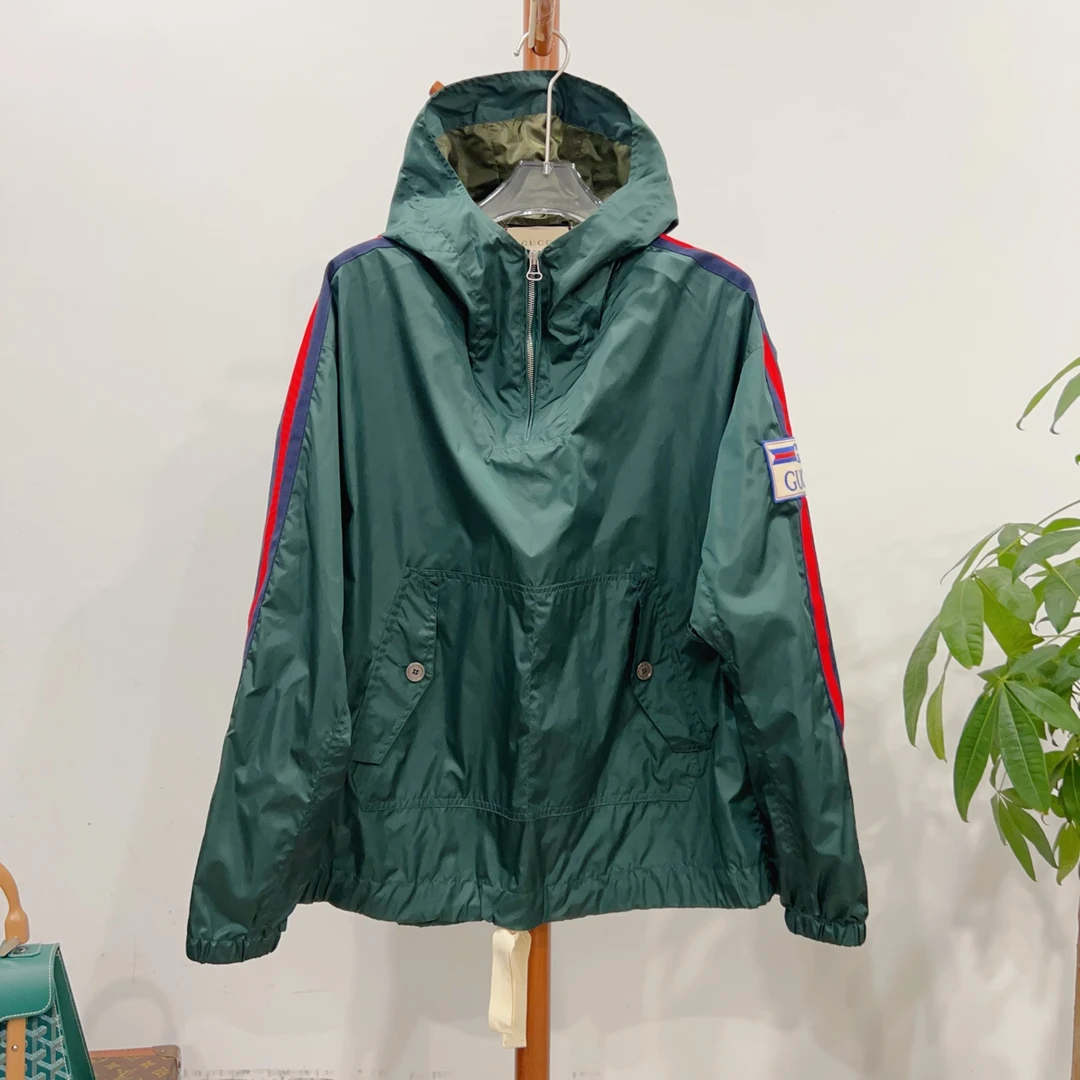 99新 GUCCI/古驰 安洁利严选冲锋衣 尺码46成色看直播GSS24841
