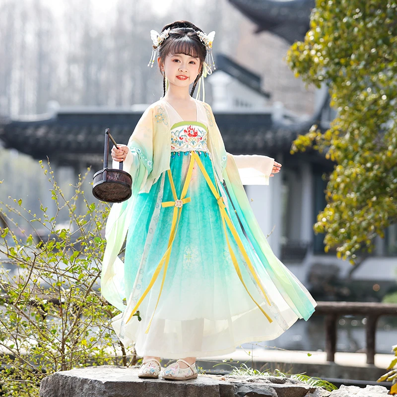 女童汉服永夜星河同款凌妙妙22025儿童中国风古装虞书欣汉服女童