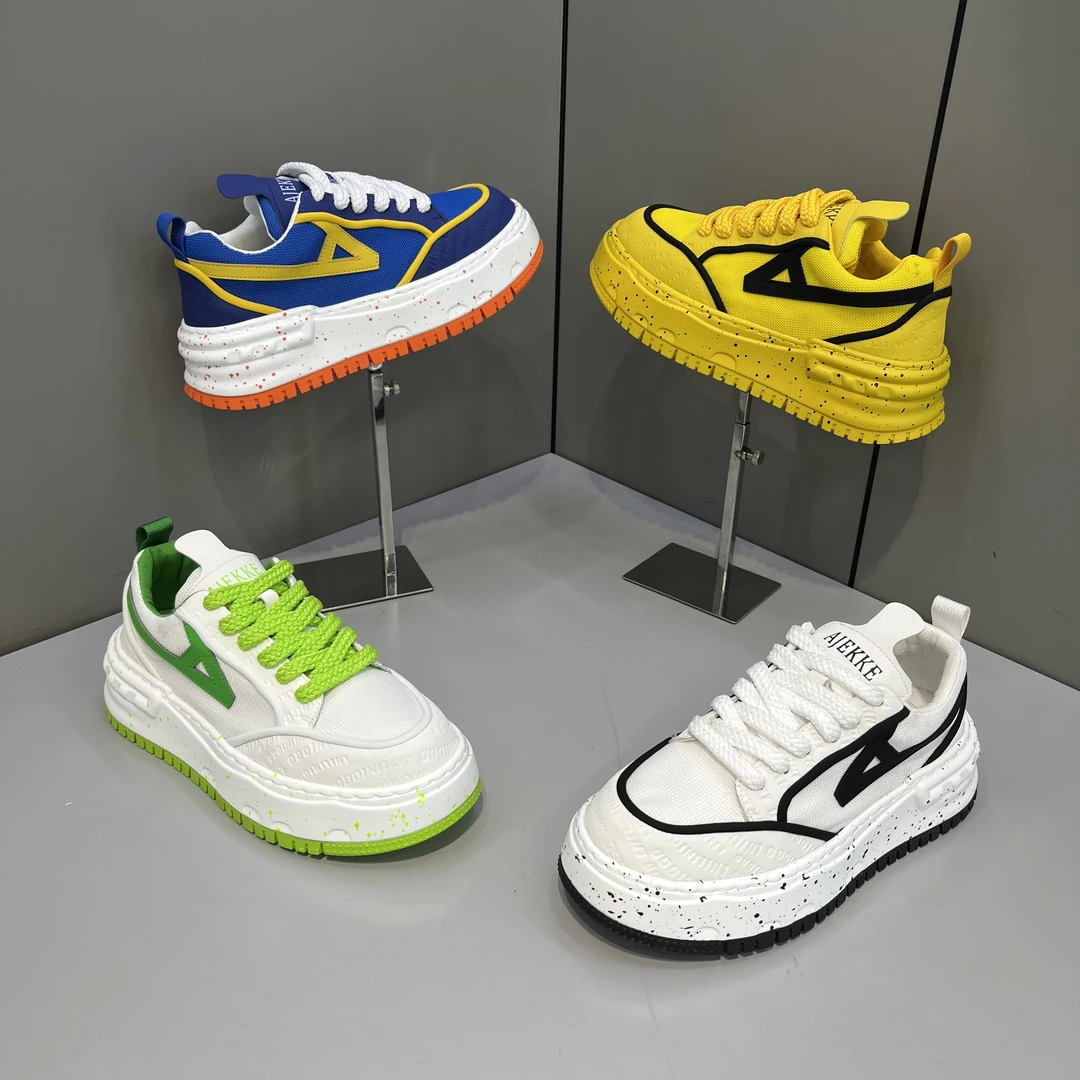 2025春季新款男士厚底轻奢舒适网红小板鞋时尚休闲百搭潮流男鞋子