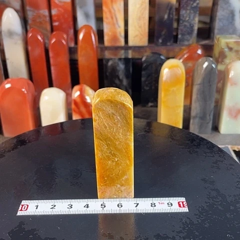 寿山石印石黄**海寿山石印石