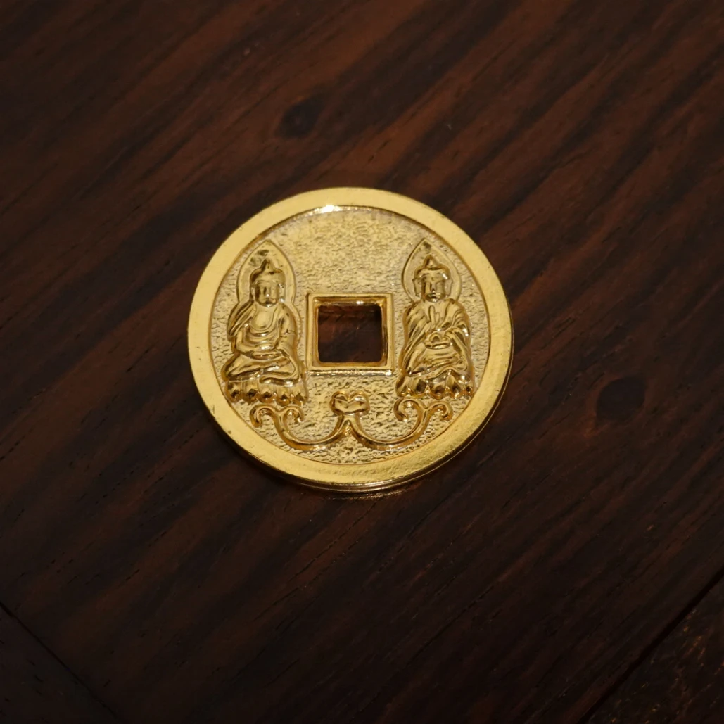 原创纯银无量寿古法实心文房观赏