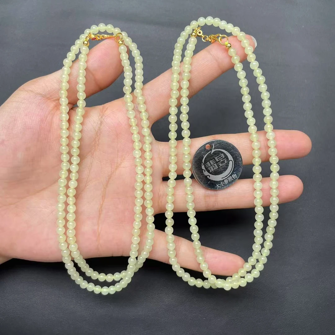 翡昱-N6-37288-715-和田玉珠链颈饰/约3+/约146颗-多样性发其一C