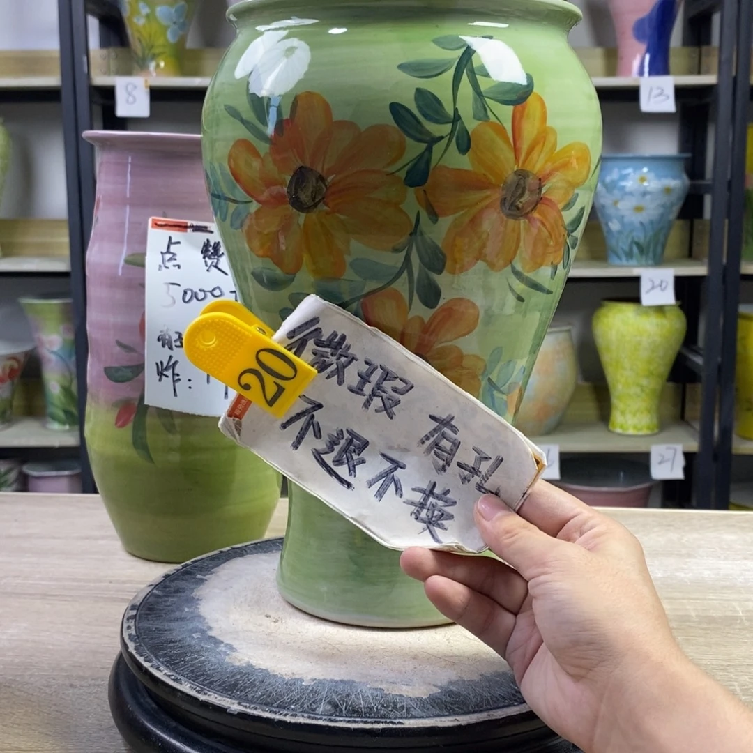 景德镇手绘陶瓷陶瓷花盆