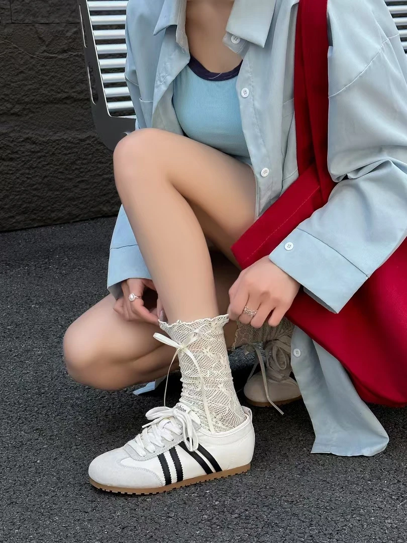 【铼】2025新款女士阿甘鞋德训鞋休闲鞋百搭透气潮流ins低帮685