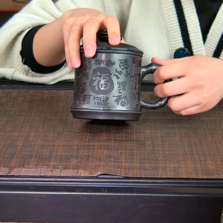 茶杯紫砂原矿紫砂