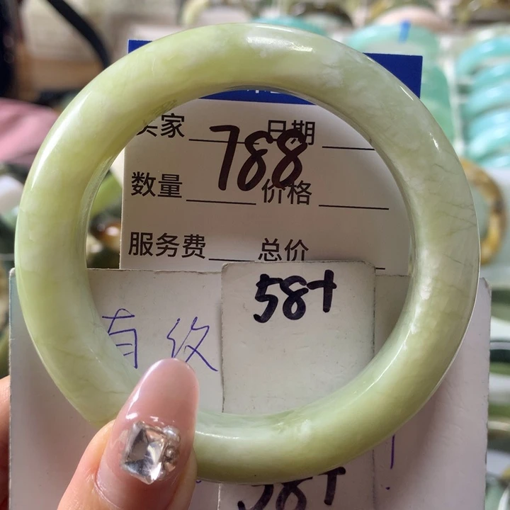 蛇纹石玉手镯未镶嵌788