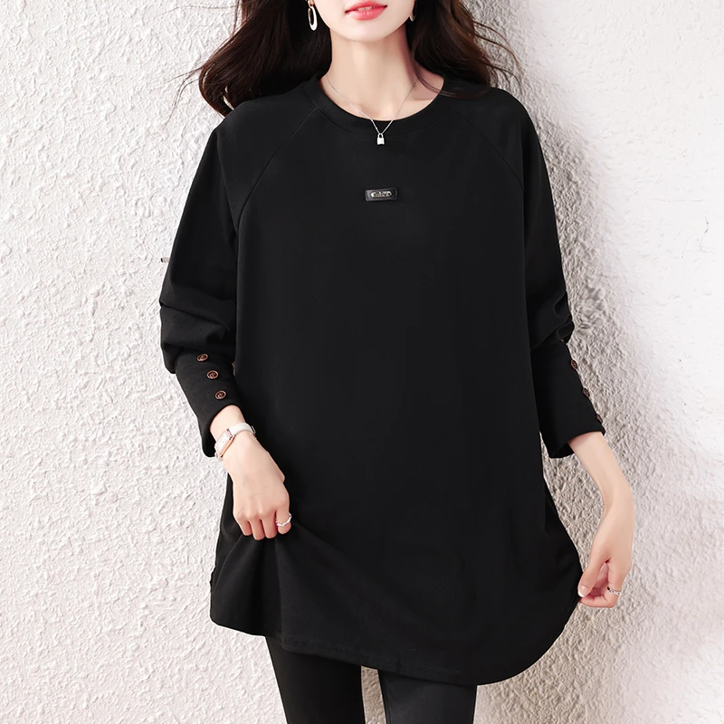 【女神新衣】2025早秋新款百搭简约大码设计感时尚休闲宽松显瘦上衣