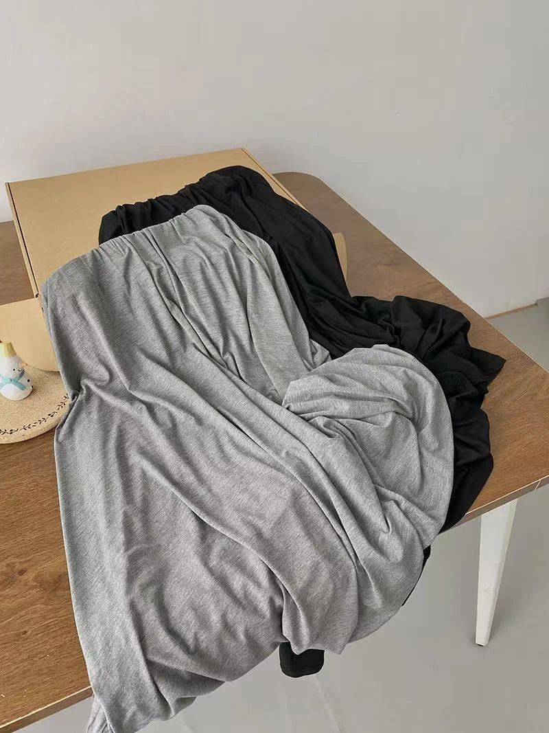 『朱小姐』松弛慵懒风春夏垂感半身裙 F857