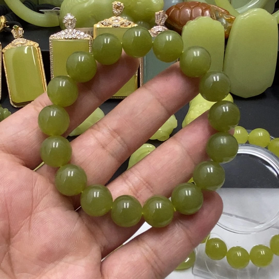 未镶嵌手链和田玉(黄玉)