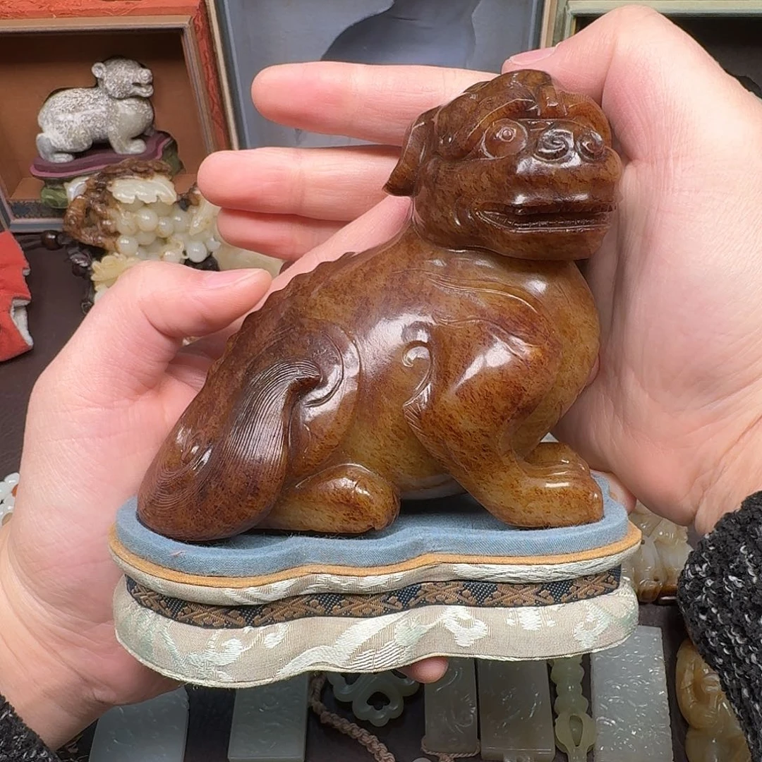 用***6和田玉（青白玉）未镶嵌车挂