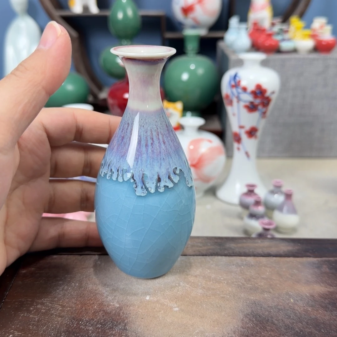 陶瓷手工小花器摆件