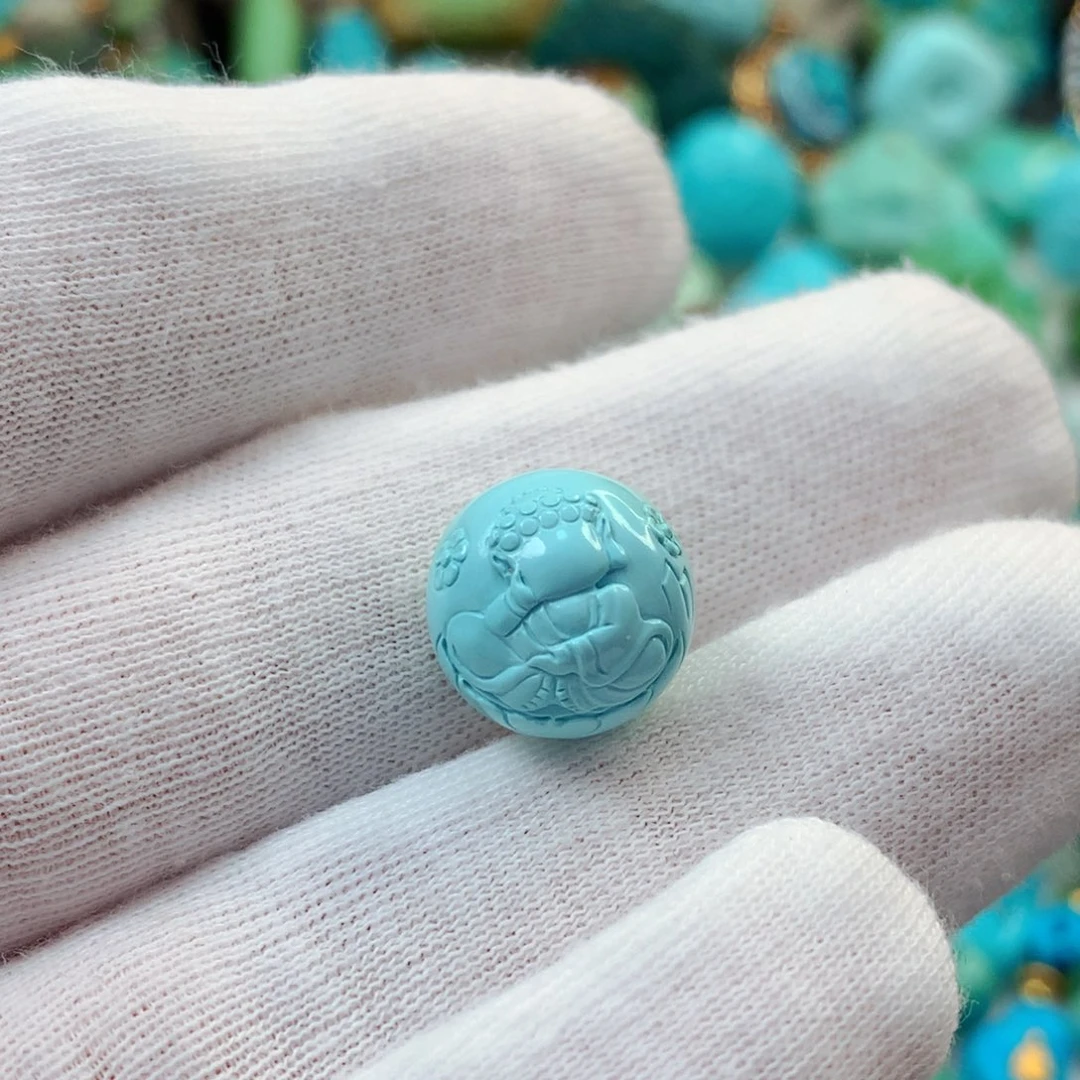未镶嵌绿松石珠宝半成品