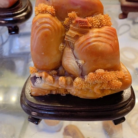 寿山石小山水小摆件