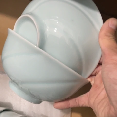 景德镇陶瓷6英寸2个青釉加厚