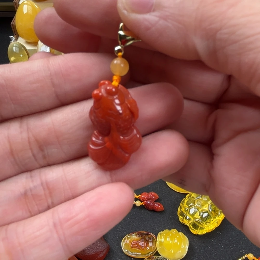 南红玛瑙未镶嵌颈饰稳***福