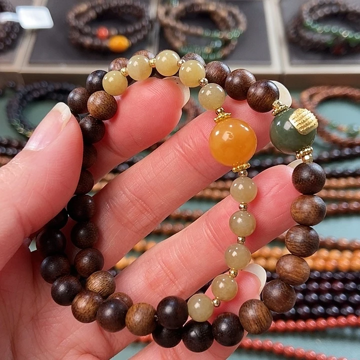 沉香手串0.6红土沉香手串